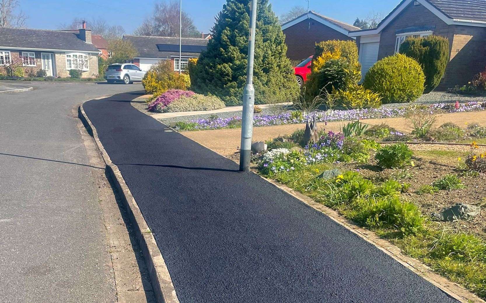A resurfaced path PHOTO: LINCOLNSHIRE COUNTY COUNCIL