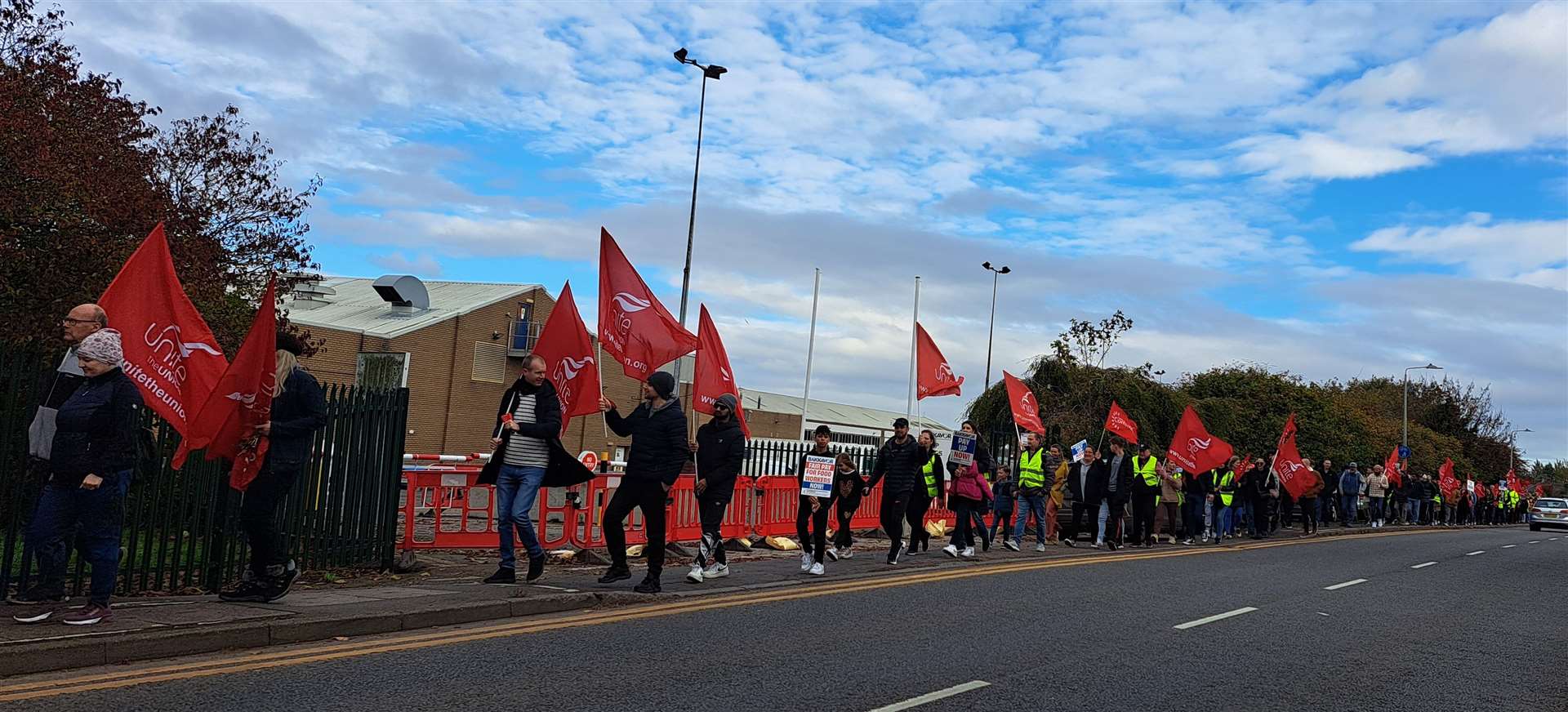 Striking workers