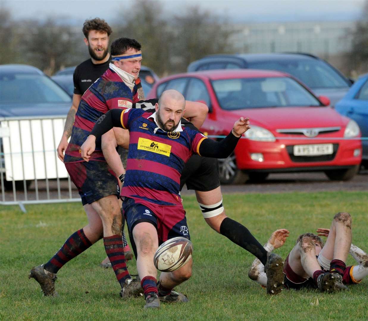 Action from Spalding's home defeat to Daventry. Photo: Chris Lowndes