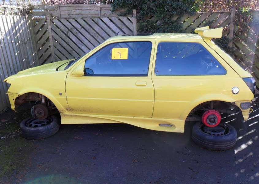 This abandoned vehicle was seized.