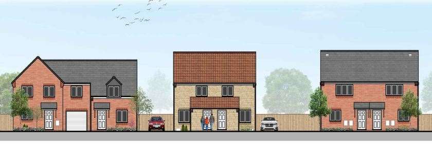 Proposed street scenes for plans to build 89 new homes on land to the East of Gaysfield Road, Fishtoft, Image: Gleeson Regeneration/Boston Borough Council