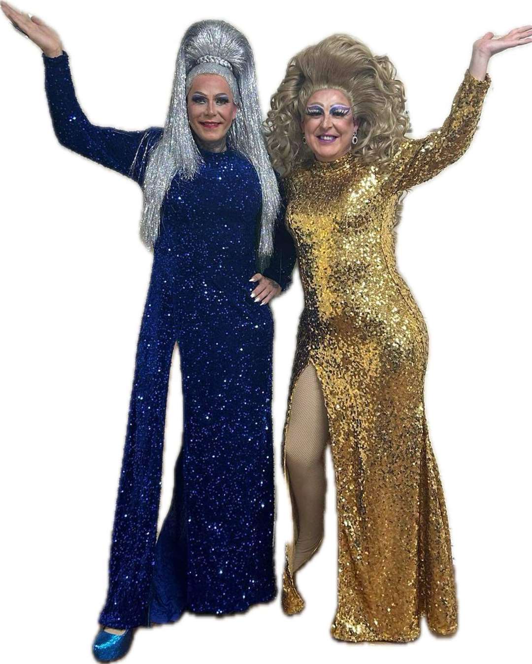 Miss 24 Carrot and Lashaunda Lashes aka Rhys Burnett and Jason Delph. PHOTOS: SUBMITTED