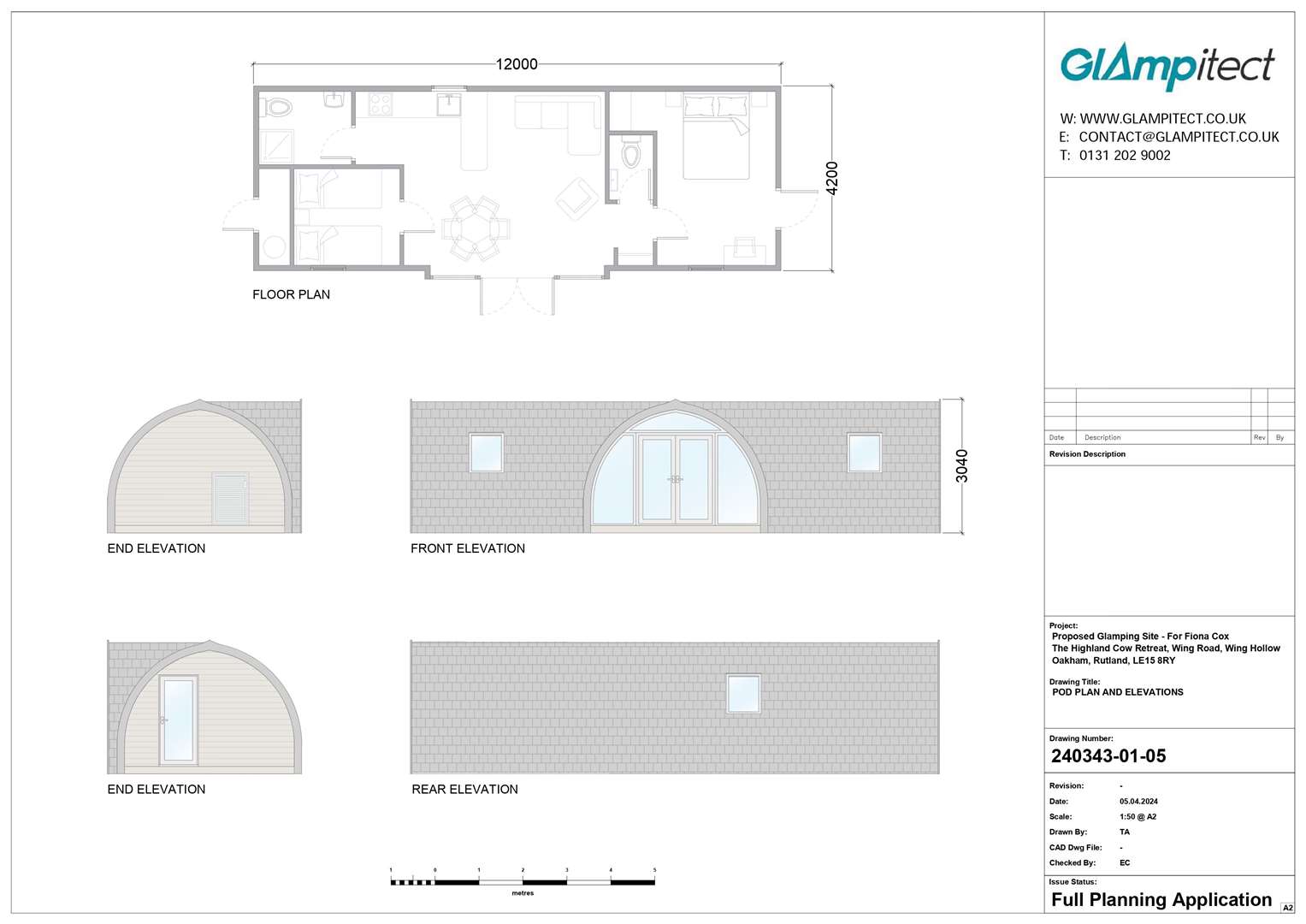 The proposed holiday pod at Wing Hollow