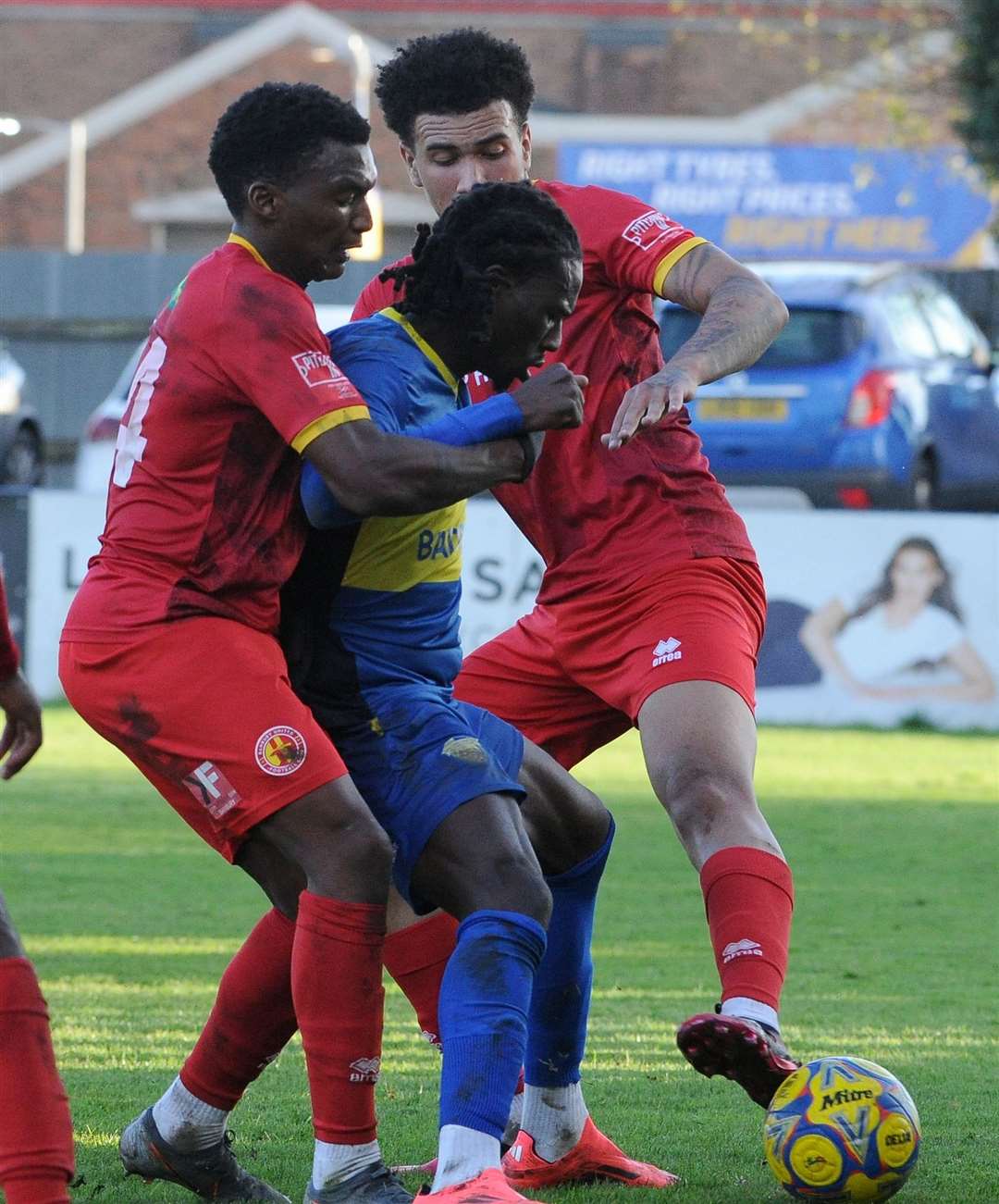 Action from Spalding's home win against Banbury. Photo: Chris Lowndes