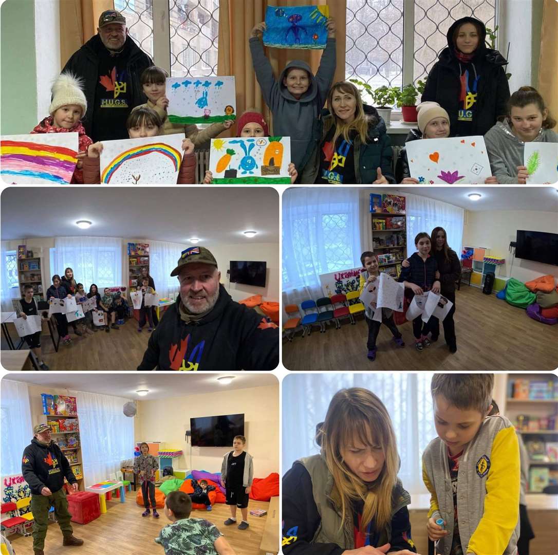 Jack Bon Holly working with HUGS in Kharkiv
