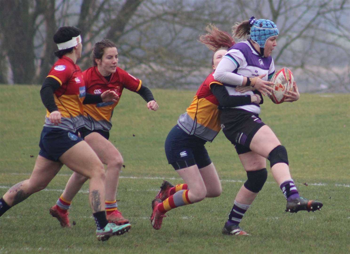 Action from Stamford Women's defeat at Peterborough. Photo: Darren Dolby