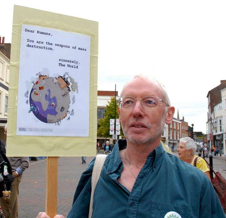 Global Climate Strike Spalding organiser Martin Blake. Photo by Tim Wilson. SG-200919-034TW