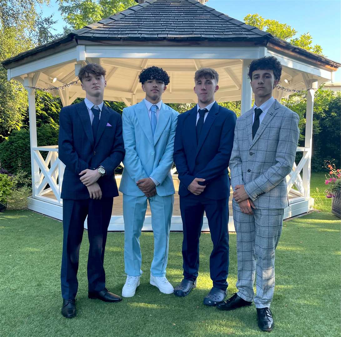 Suited, booted and ready for a night out