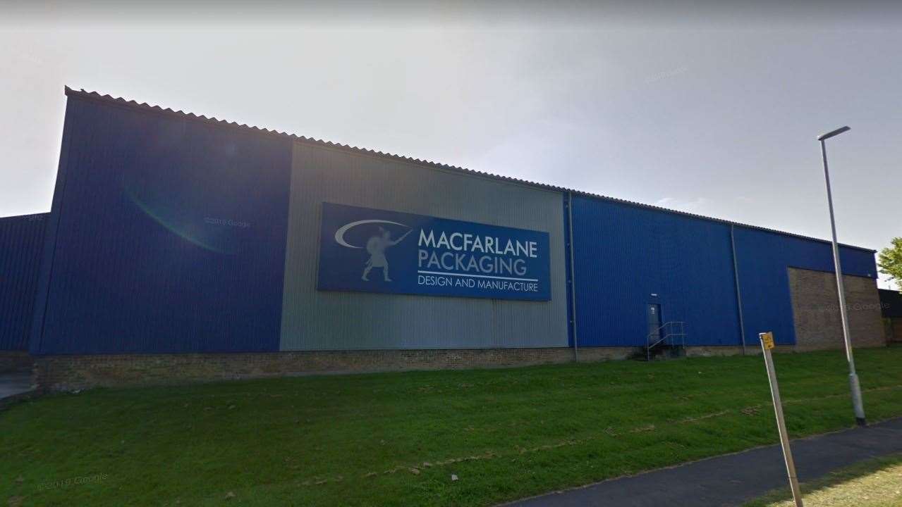 Macfarlane Packaging's Grantham site, image via Google Streetview (39509504)