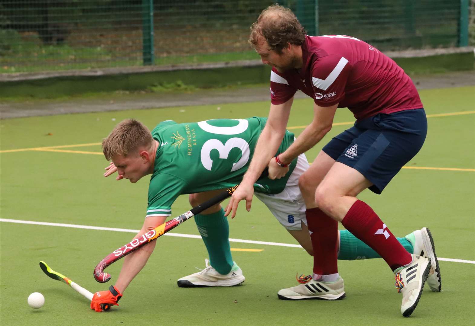 Action from Spalding's derby with Long Sutton on Saturday. Photo: Nigel Cookson