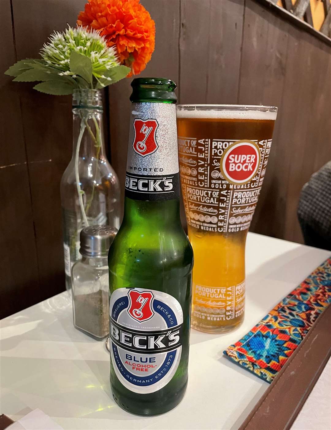 Super Bock and becks Blue
