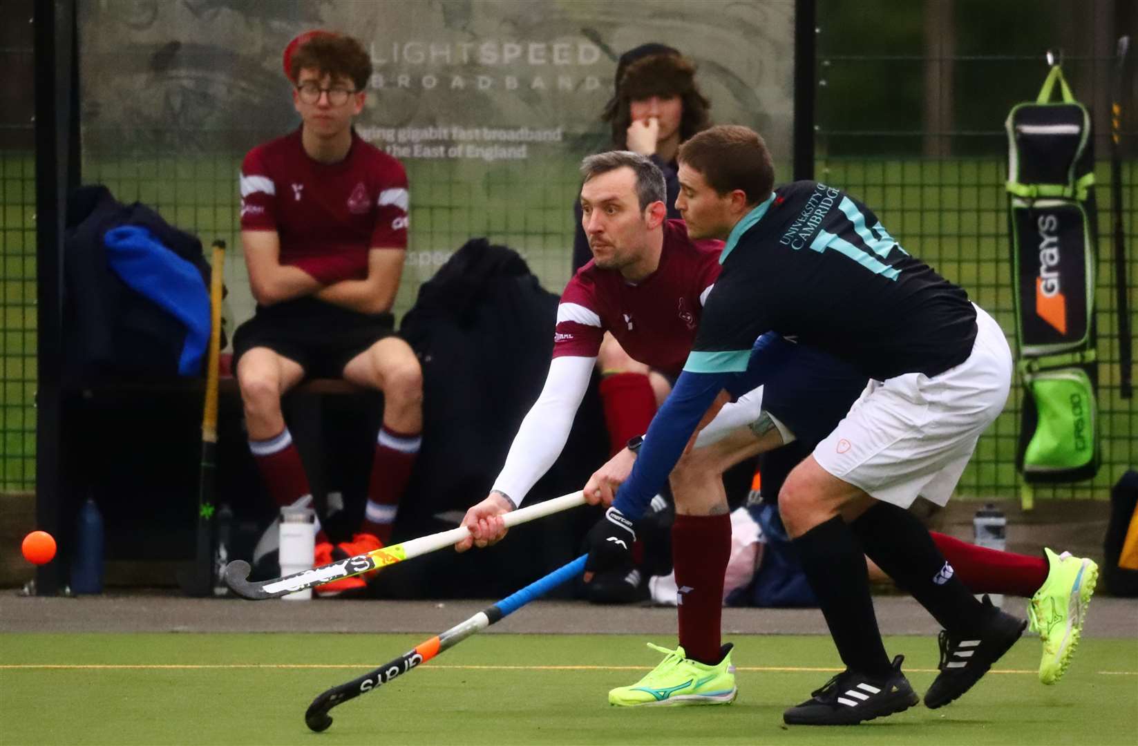 Spalding 2nds went down to a 2-0 home loss to second-placed Cambridge University 3rds. Photo: Nigel Cookson