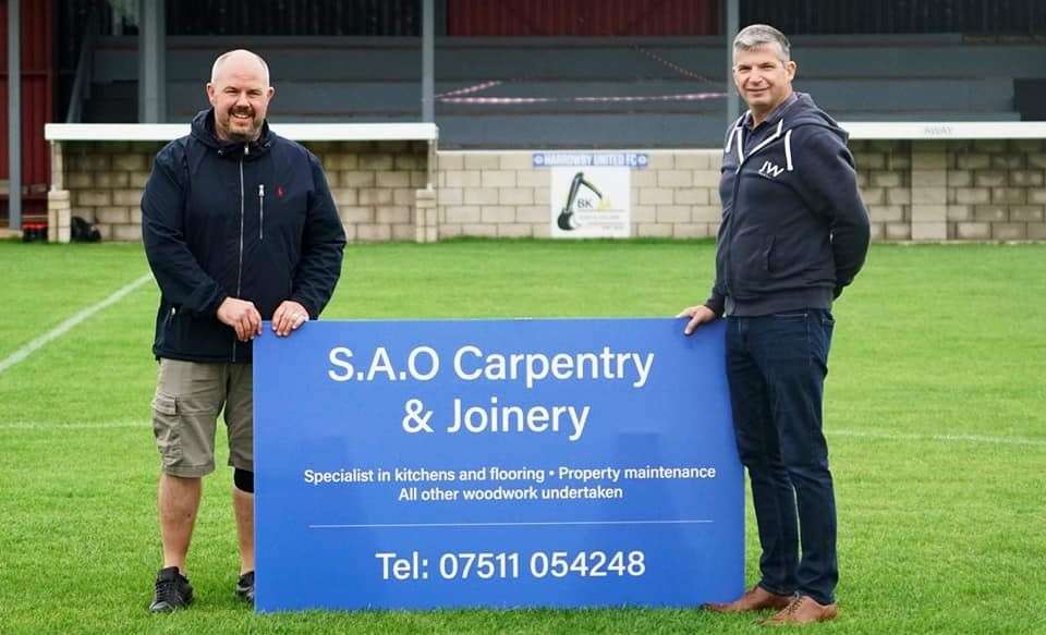 Harrowby have signed a new away kit sponsor in SAO Joinery and Carpentry. (52304117)