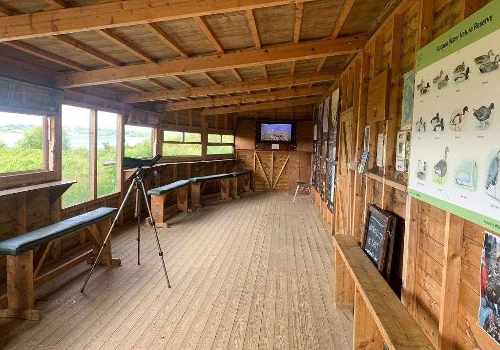 The bird hide near the Manton Bay nest. Photo: LRWT