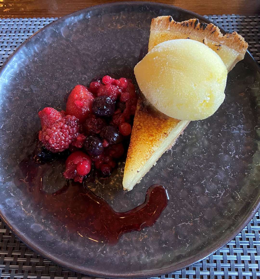 The caramelised citrus tart