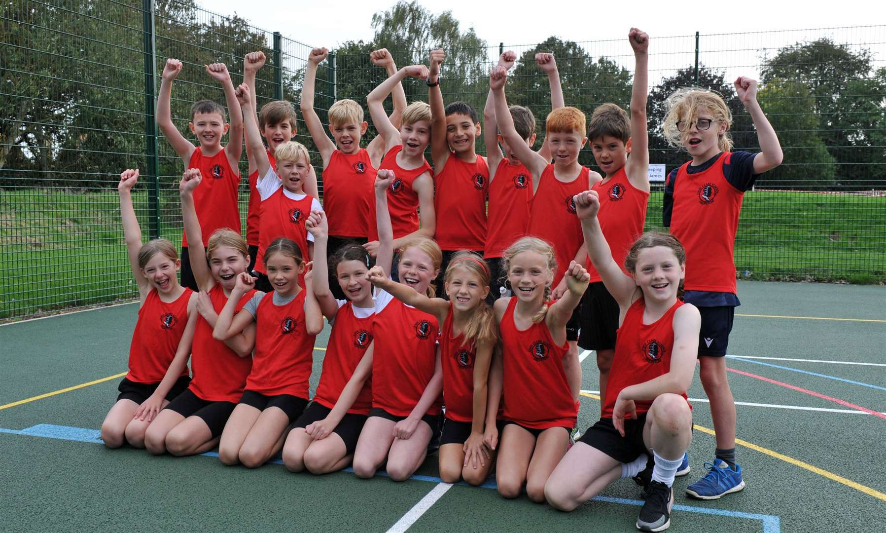 The team from John Clare Primary School, Helpston