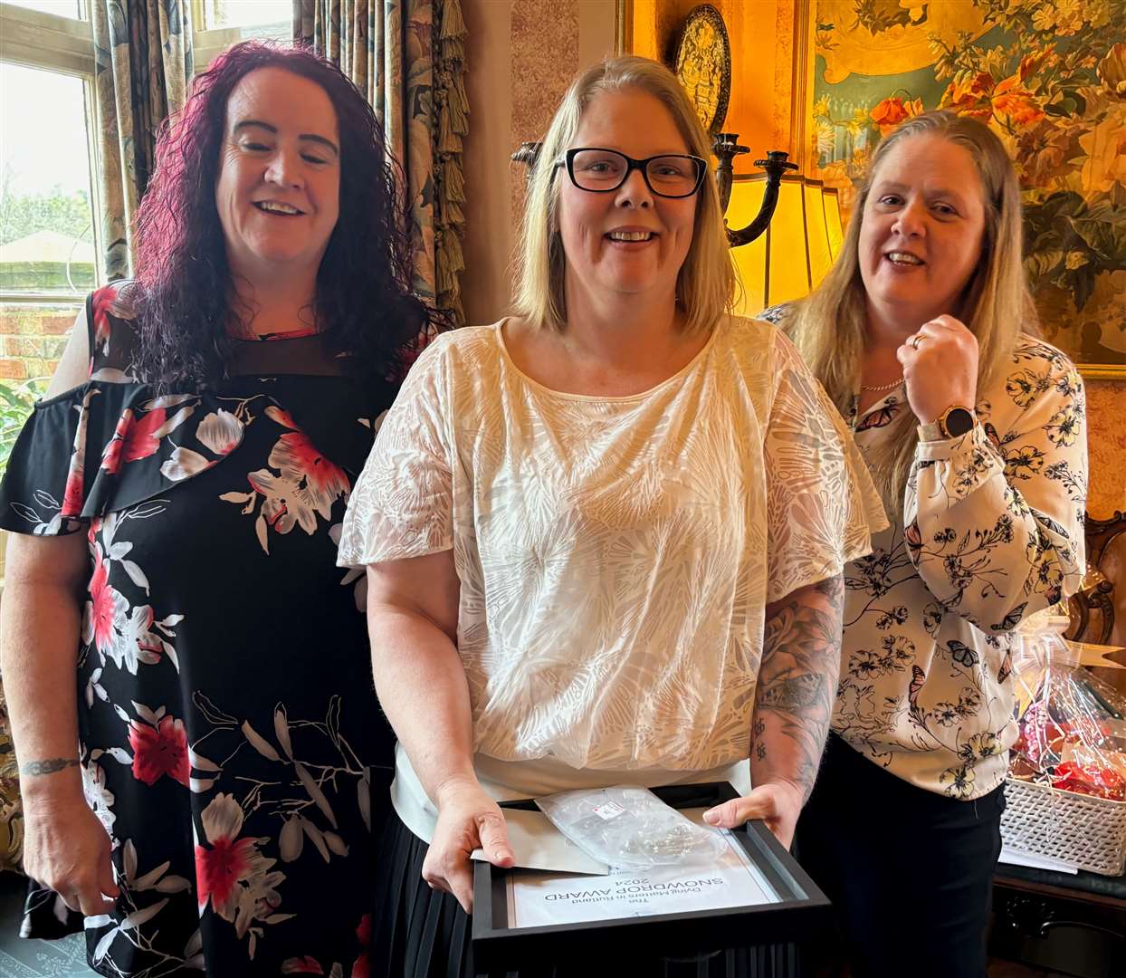 The Wisteria House team, a winner of the Rutland Snowdrop Award 2024