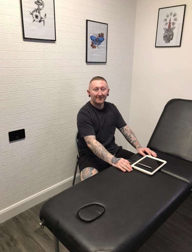 Connor Fox in his new tattoo shop in Sutton Bridge (63259247)