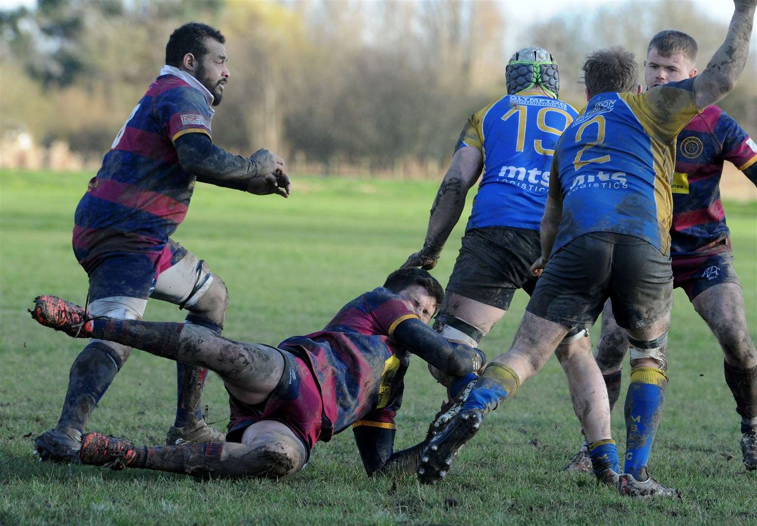 Action from Spalding's home defeat to Market Bosworth on Saturday. Photo: Chris Lowndes