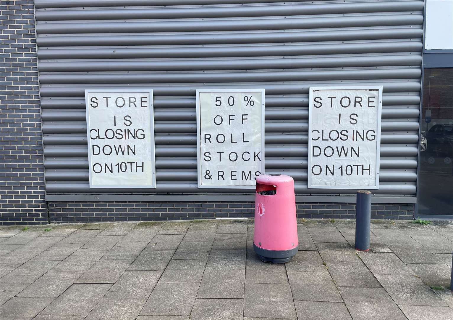 CarpetRight closed earlier this month