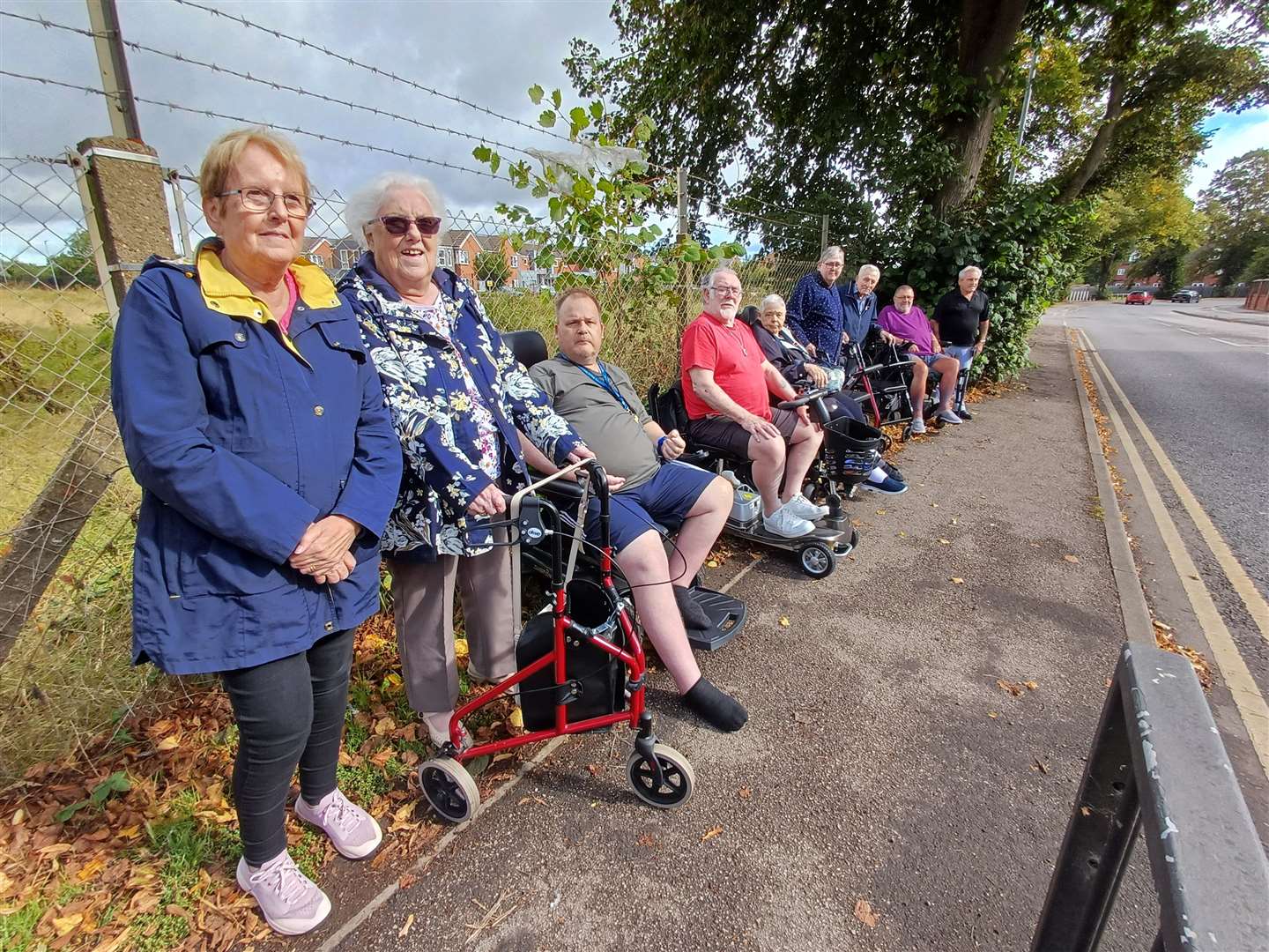 Angry residents at Brick Kiln Place say the footpath has numerous issues including deterioration and overgrown trees. Photo Daniel Jaines