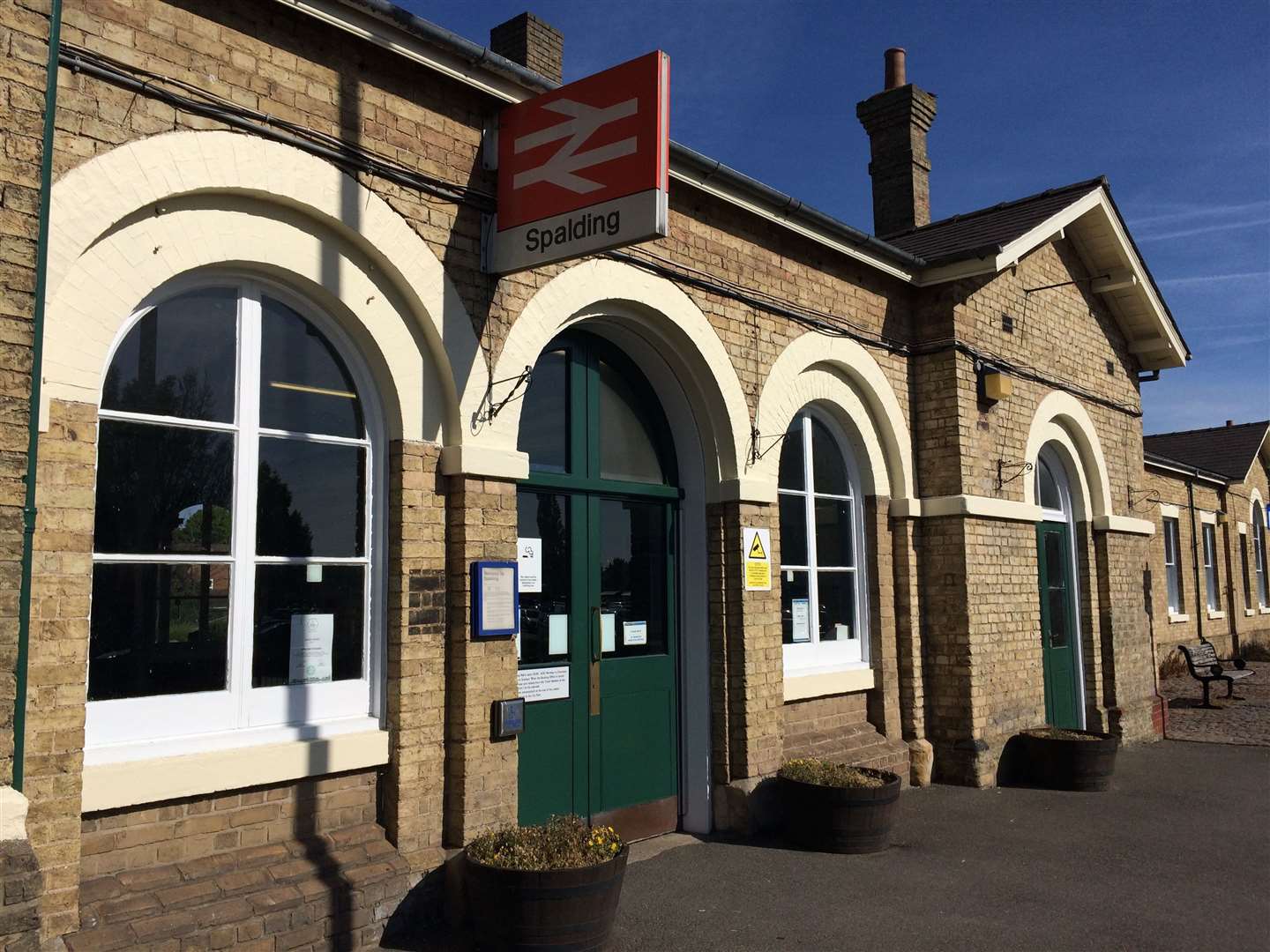 Spalding Rail Station where services run to and from Peterborough, Sleaford and Lincoln. Photo supplied by Network Rail.