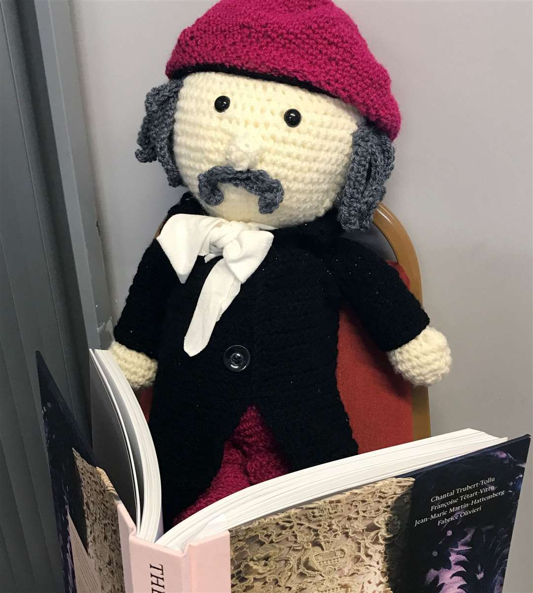 This crocheted Charles Worth topper will be popping up all around Bourne next year in the build-up to the October event