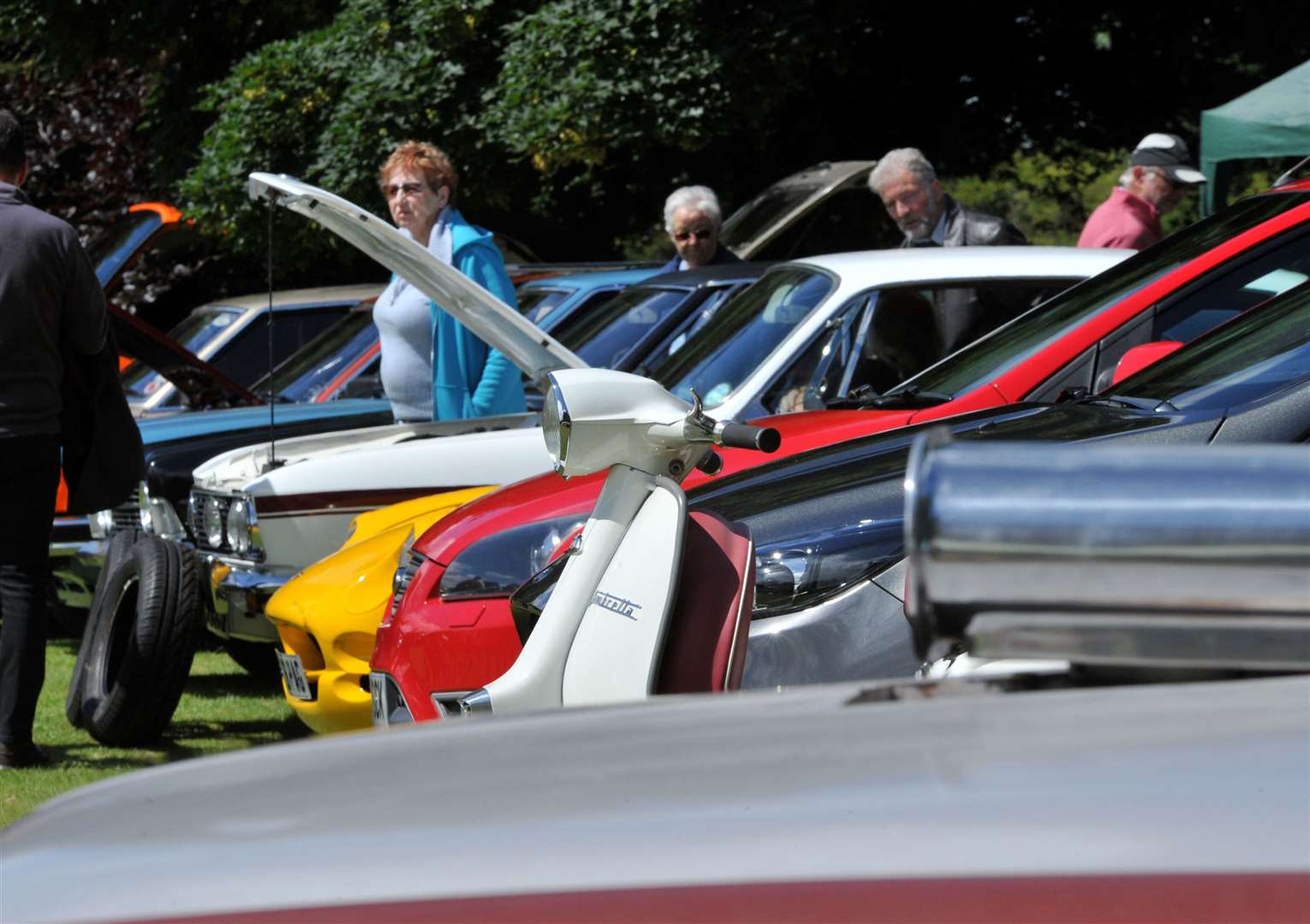 Around 70 classic vehicles were on display at the Red Hall Field. Photo: Iliffe Media