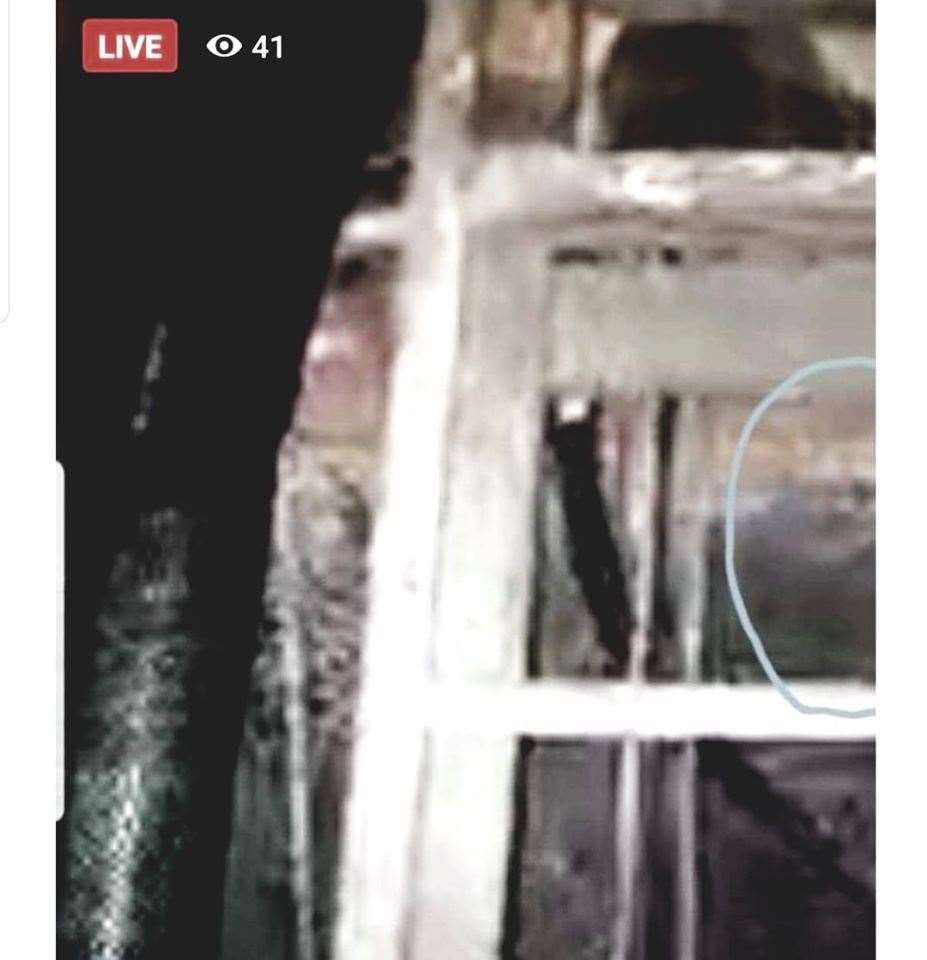 'A ghostly monk' was caught on camera in the cellar. (30198449)