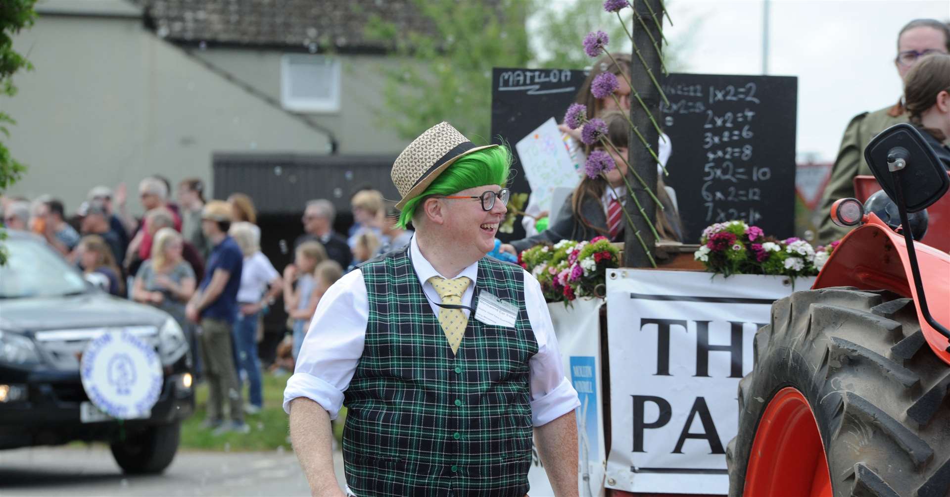 Smiles all round at the parade