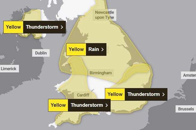 A weather warning has been issued