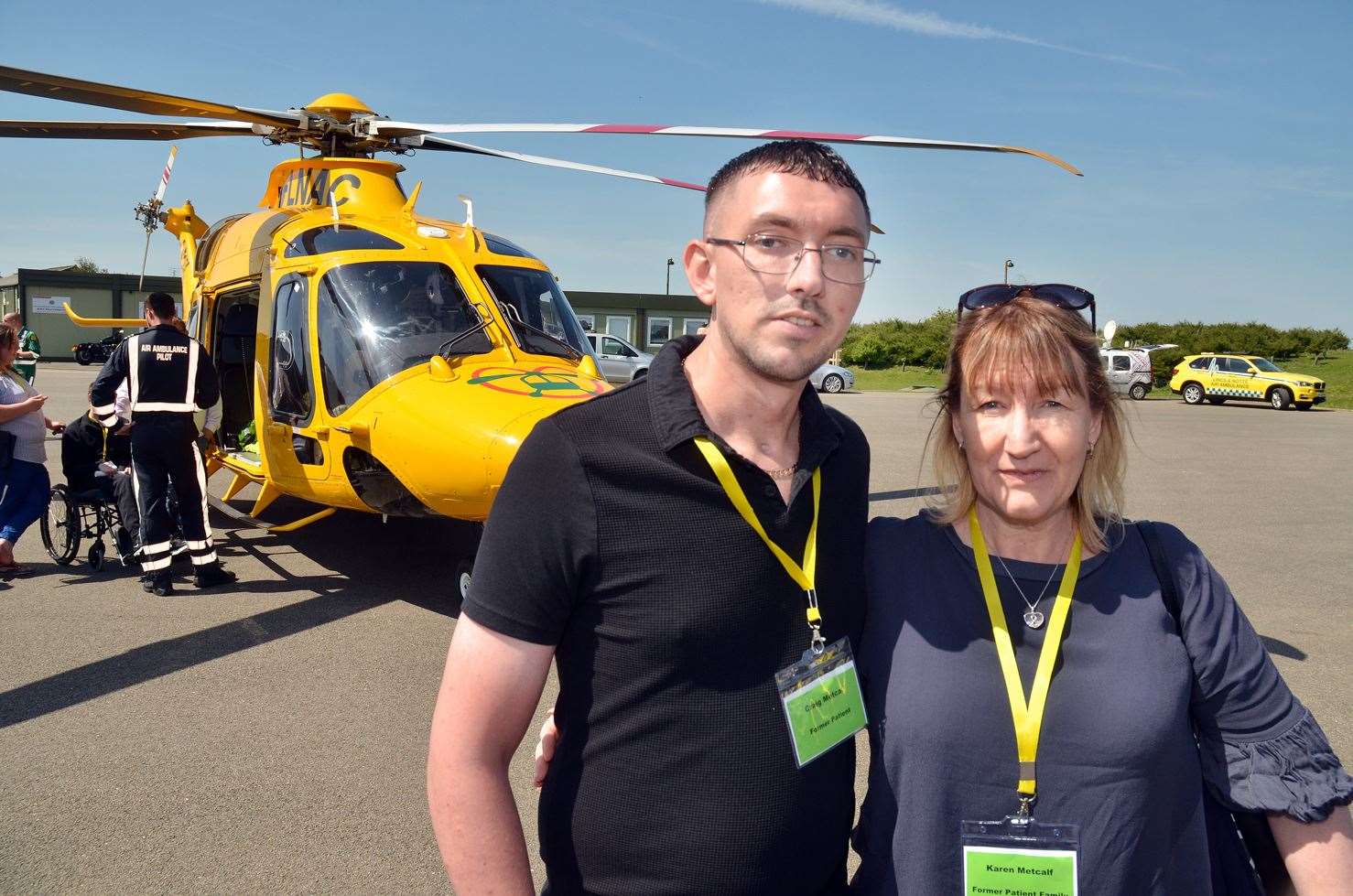 Former patient Craig Metcalf and his mum Karen