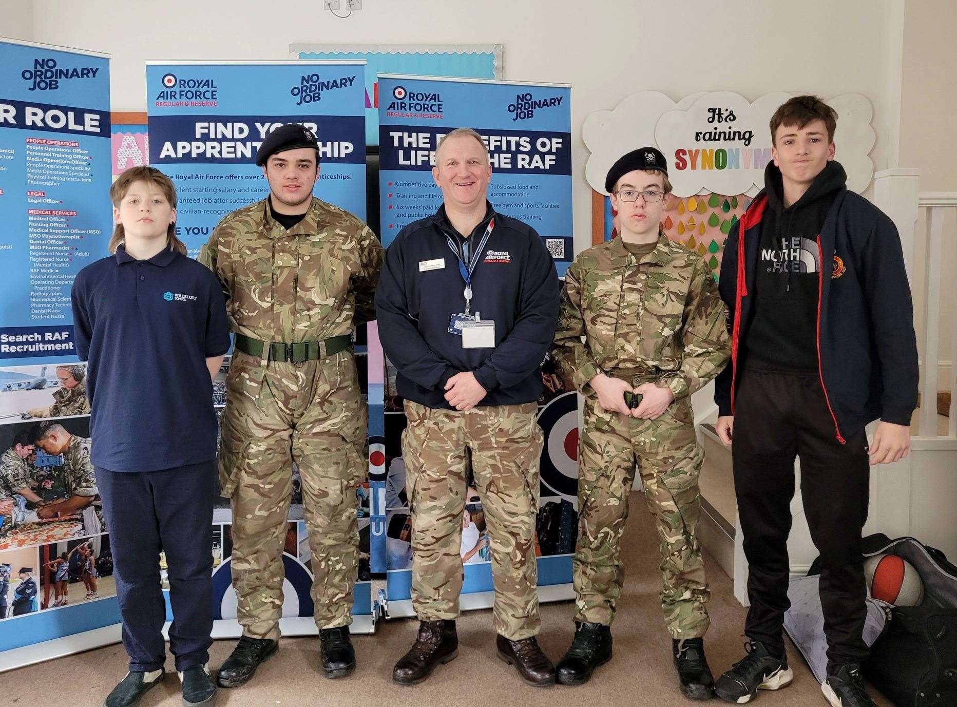 Wilds Lodge pupils received a presentation about the RAF