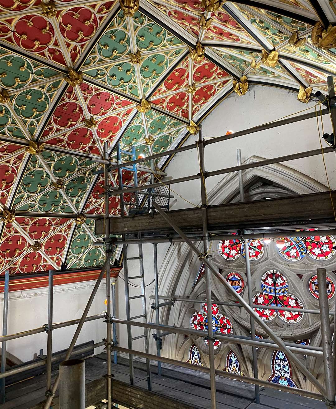 The ceiling in All Saints' Church, Oakham. Photo: Michael Latham