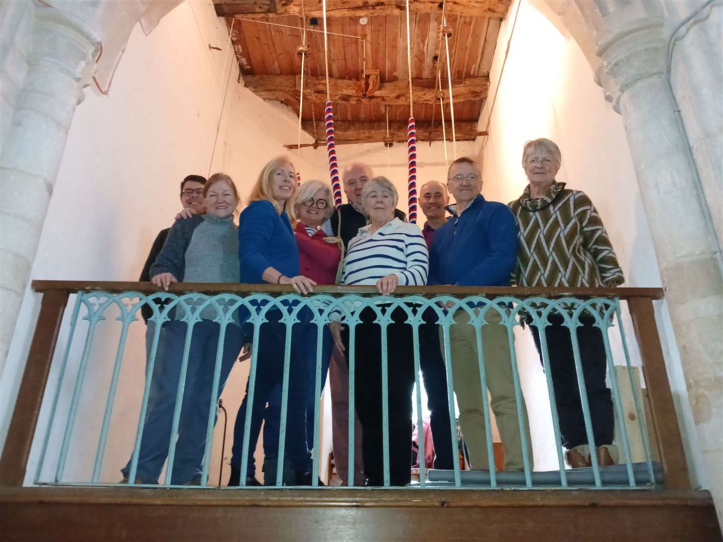 From left, Jonathan Gibbs, Geraldine Durrance, Tracey Lawson, Nicky Vickers, Ian Bell, Jean Tinsley, Gus Lawson, and David and Toni Wilkin