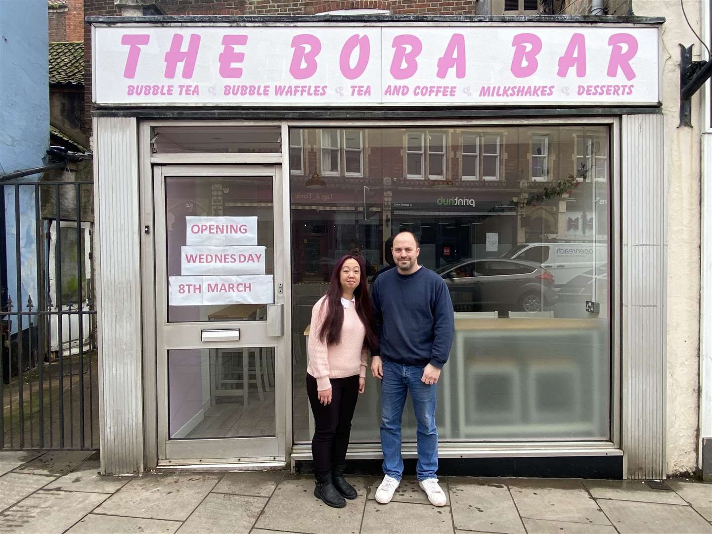 Owners of The Boba Bar in Grantham. Emily Liu (left) and Shane Dixon (right). (62807191)