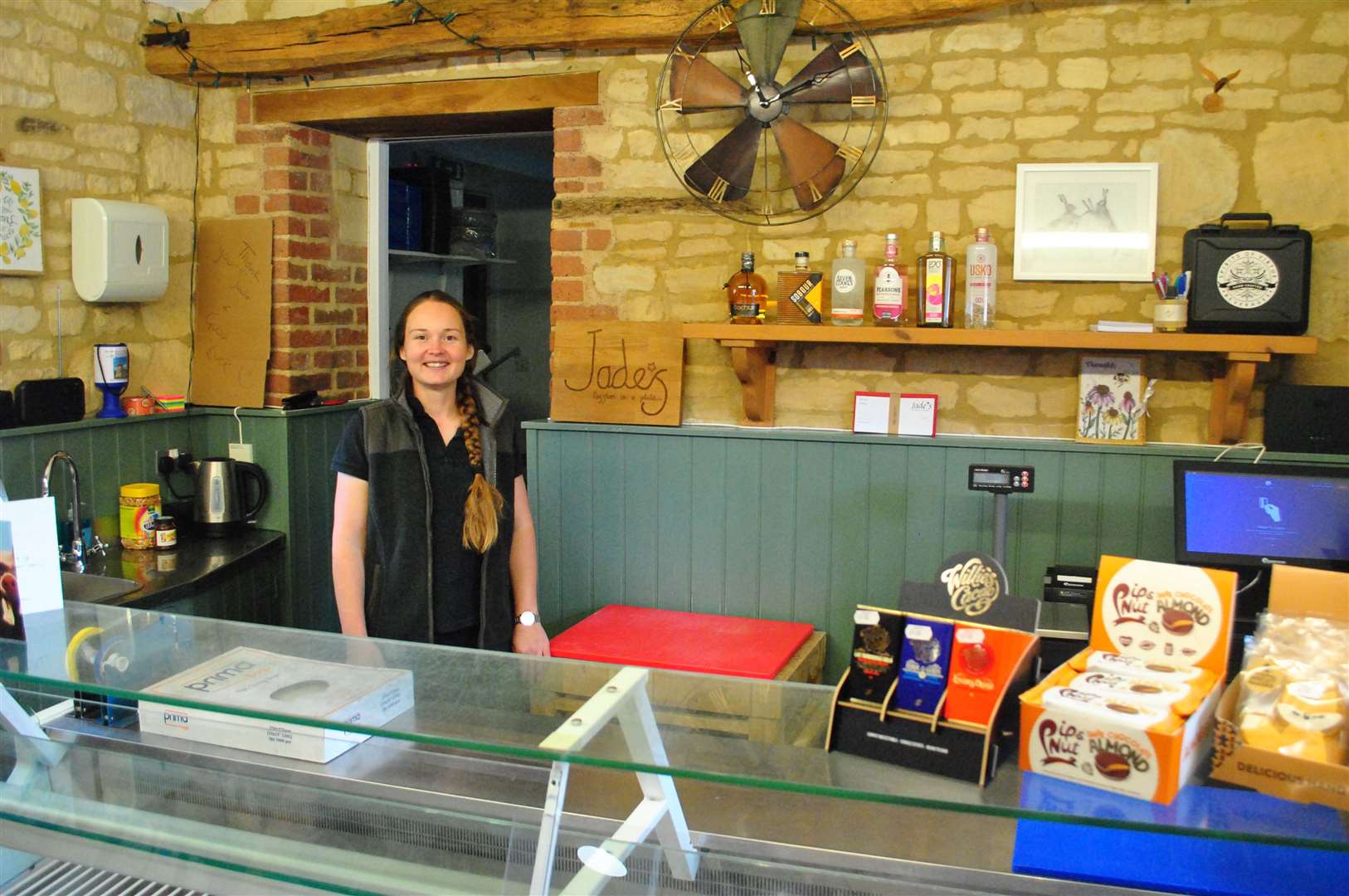 Jade Ostler has opened her new farm shop.