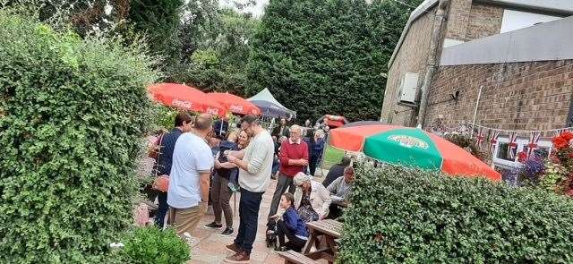 People enjoying the fun day