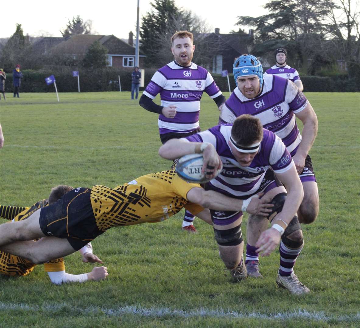 Stamford were winners in the derby against Oakham on Saturday. Photo: Darren Dolby
