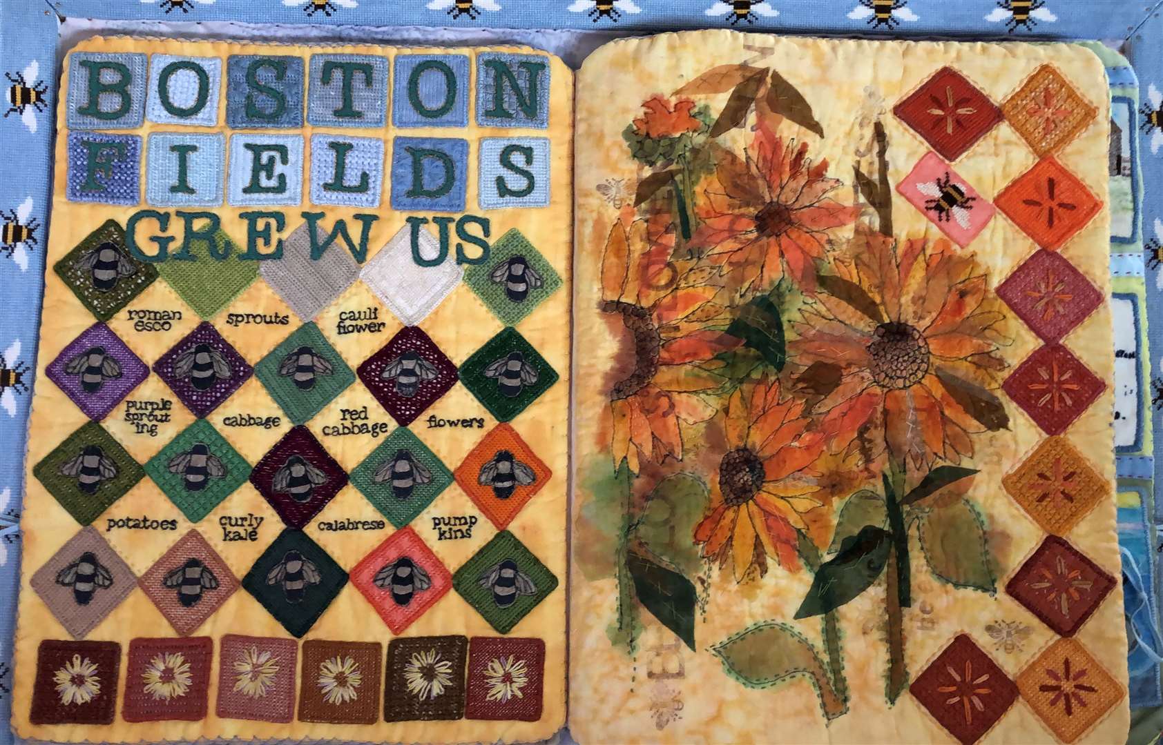 Agriculture story in stitch