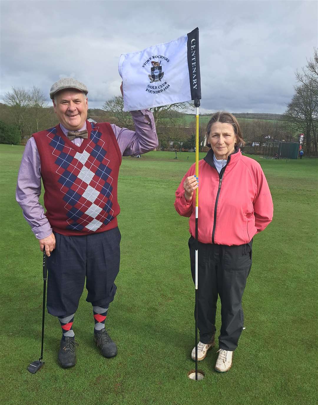 New club captain Peter Smith and lady captain Pauline Haggerty.