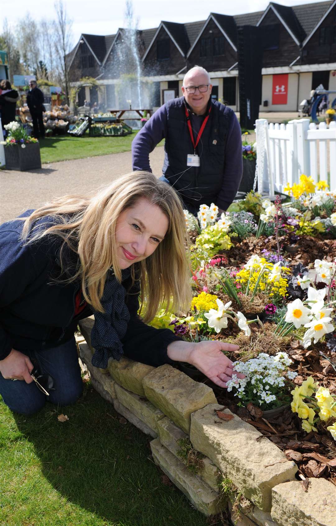 Inga Maxwell and Andy Boyton at Springfields Festival Gardens
