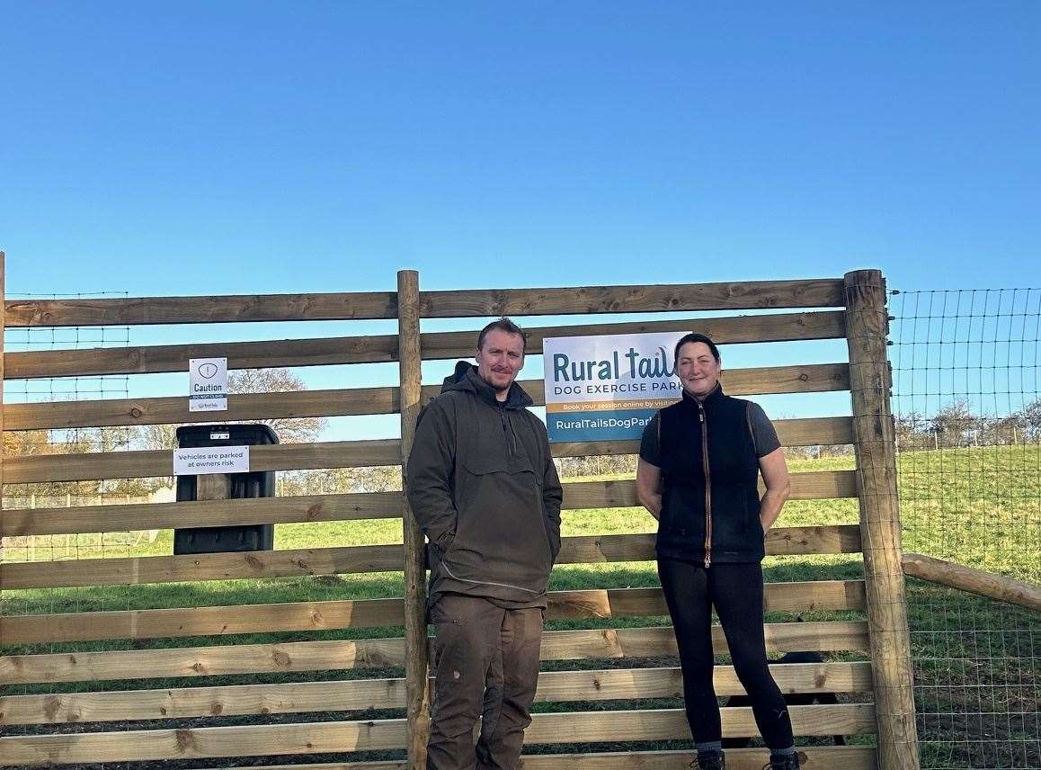 Antony and Emily Eudell are opening Rural Tails Dog Exercise Park.