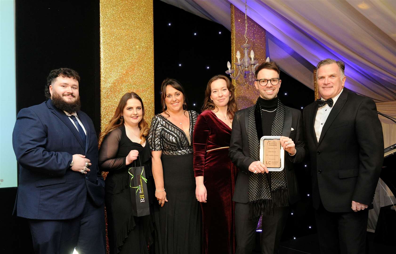 MD Jewellers receive the Customer Care prize at the Grantham Journal Business Awards 2024