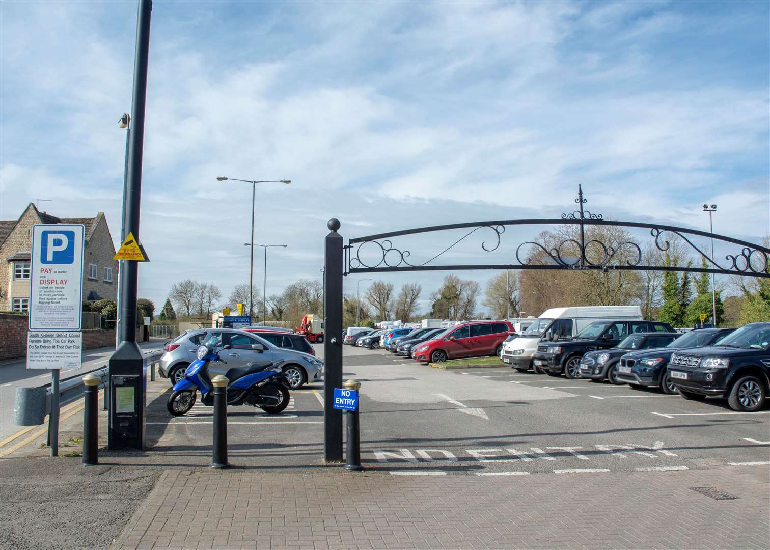 Cattle Market long stay car park in Stamford