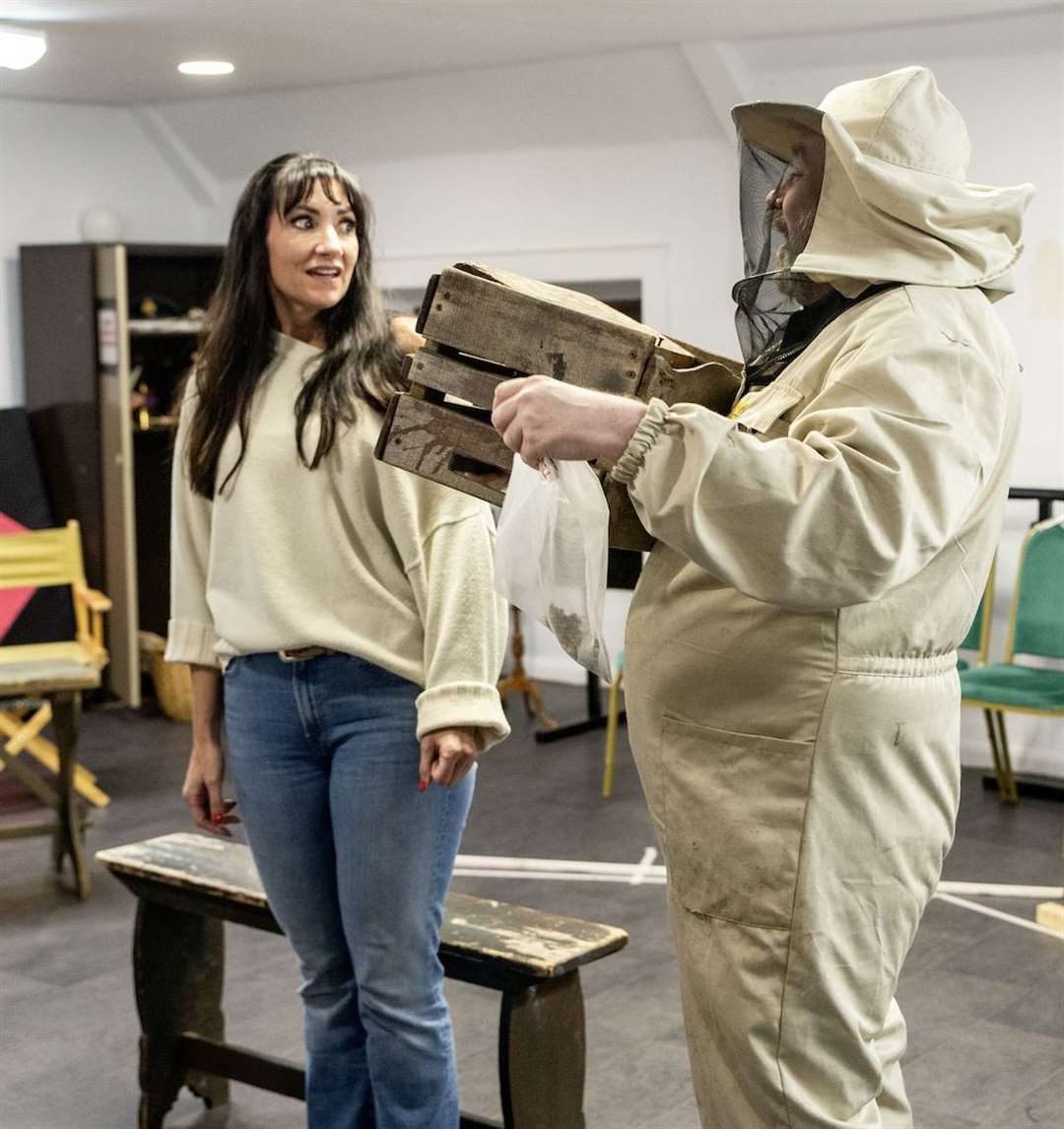 Rehearsals at Stamford Arts Centre. Photo: Larry Wilkes