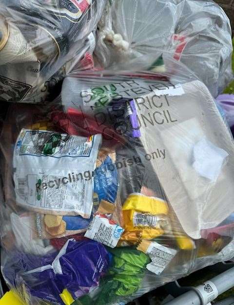 The bins at The Grange were piling up with rubbish. Photo: Matt Bailey