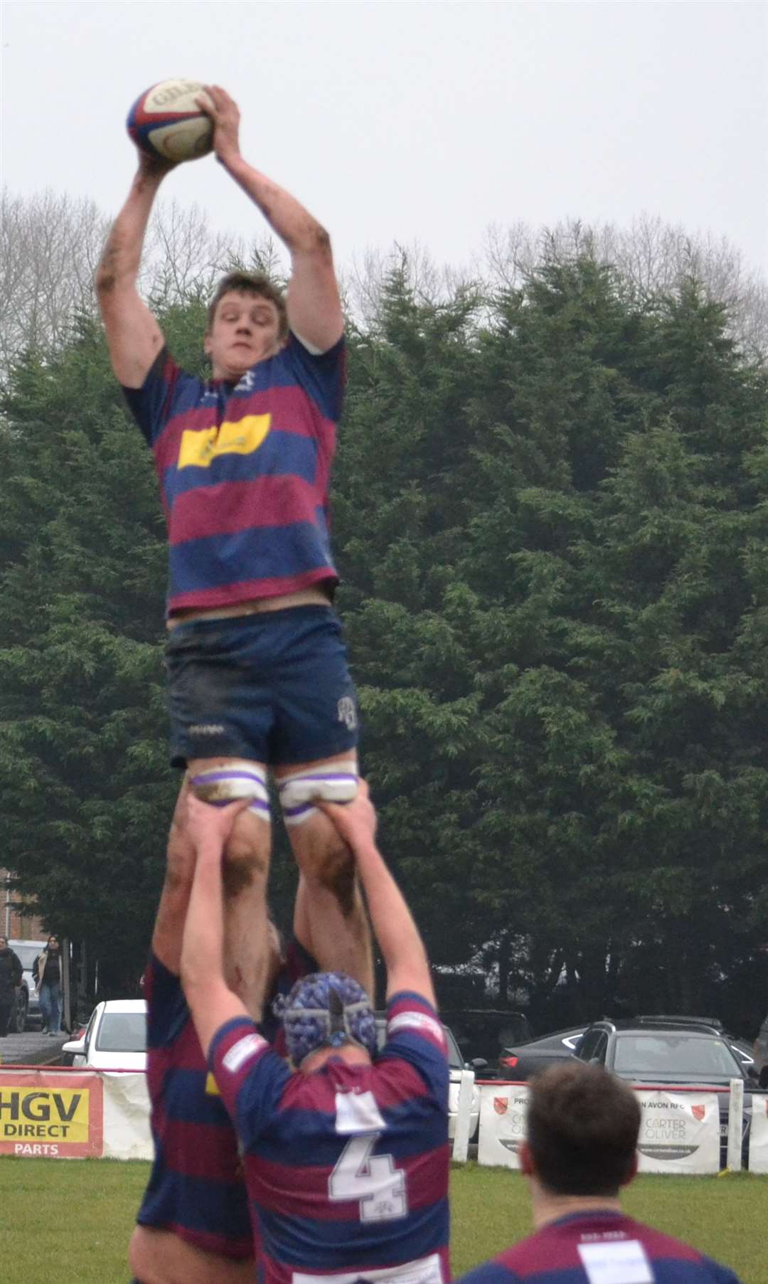 Action from Spalding's defeat at Newbold-on-Avon on Saturday. Photo: John Constable