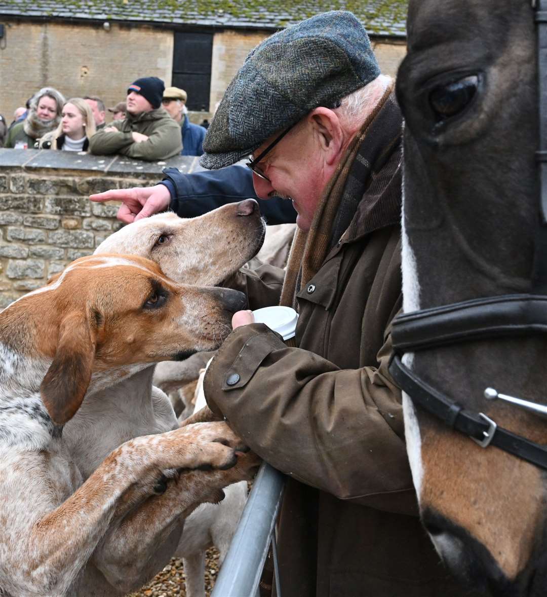 Fitzwilliam Hunt New Year's Day meet in Wansford. Photo: David Lowndes