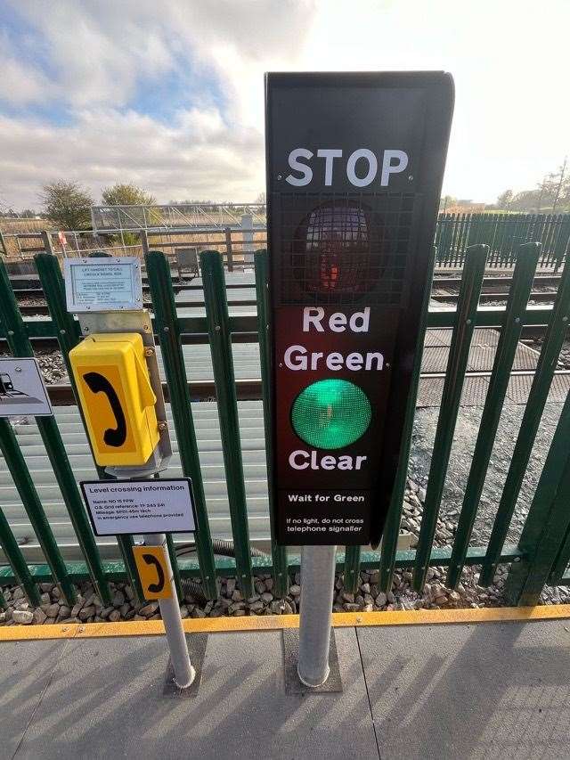 The new £250,000 crossing PHOTO: Network Rail